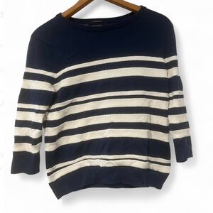 Land’s End Navy and White Striped Sweater